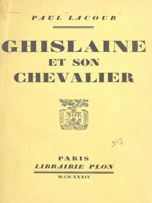 cover image of Ghislaine et son chevalier
